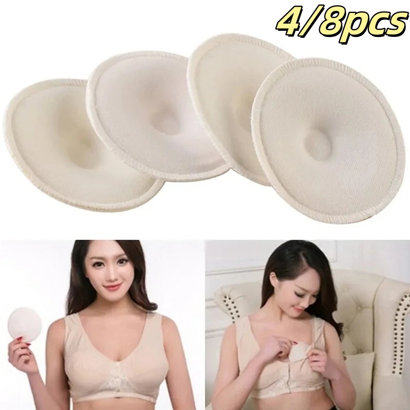 Cloth Pad Reusable - 4/8Pcs New Bamboo Breast Pad Nursing