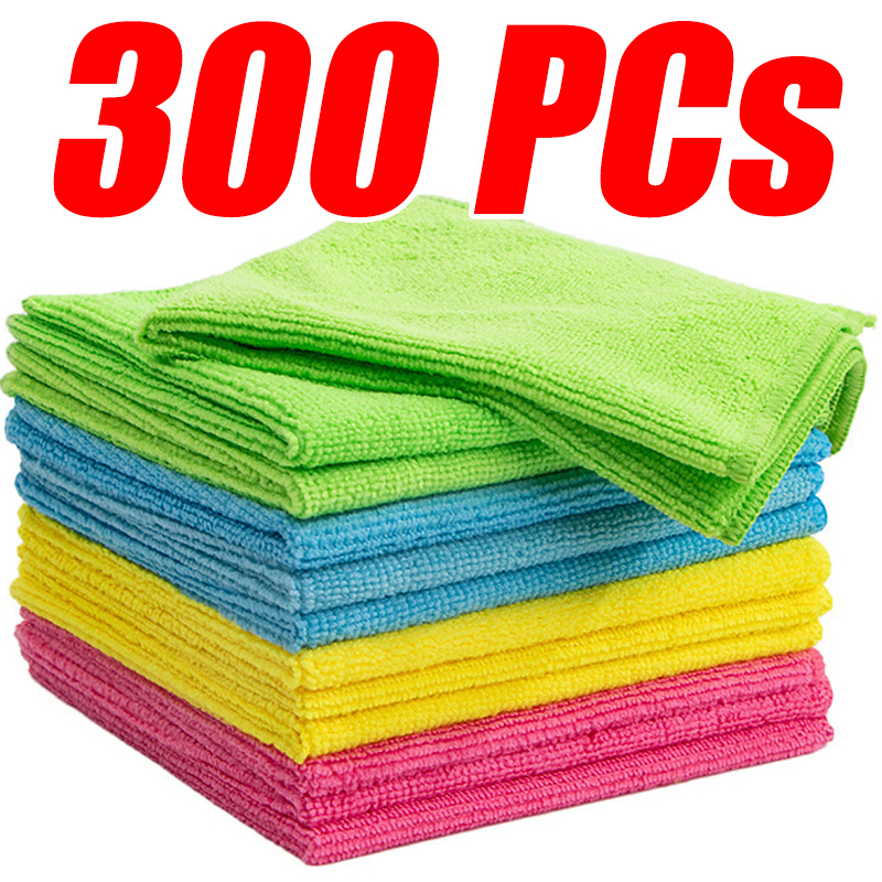300 PCs Microfiber Cleaning Cl - Cloth Pad Reusable recension och pris