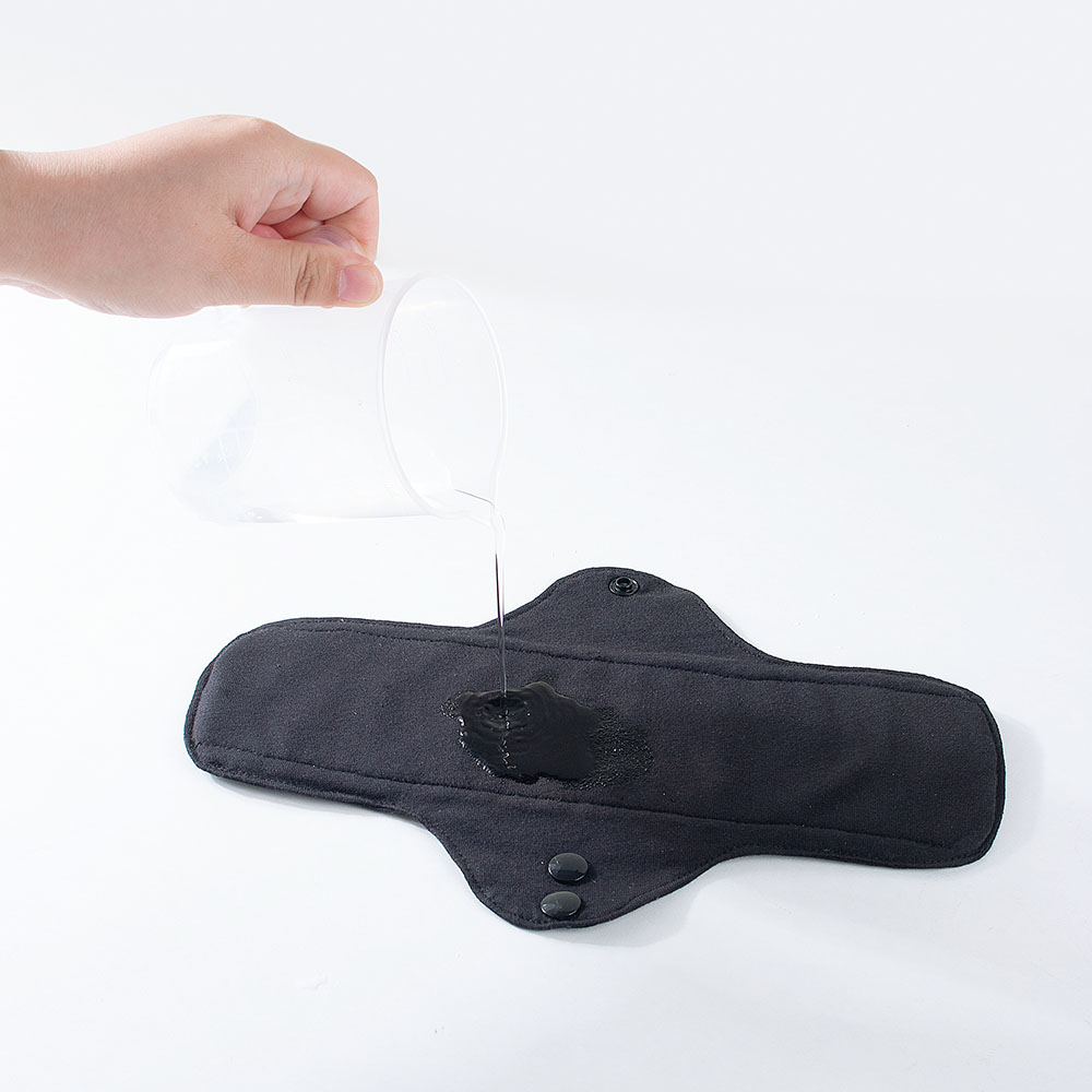 1pc Balck Pure Cotton Sanitary - Cloth Pad Reusable recension och pris