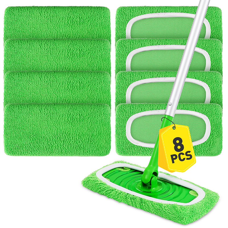 Elastic Microfiber Mop Replace - Cloth Pad Reusable recension och pris
