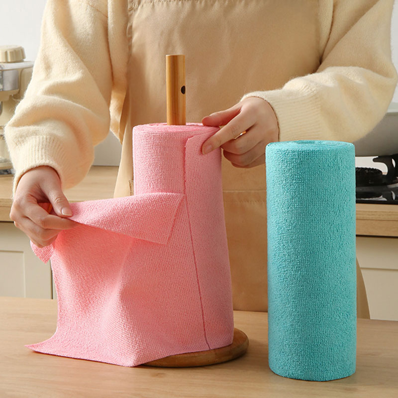 20pcs/Roll Microfiber Tear-Tow - Cloth Pad Reusable recension och pris