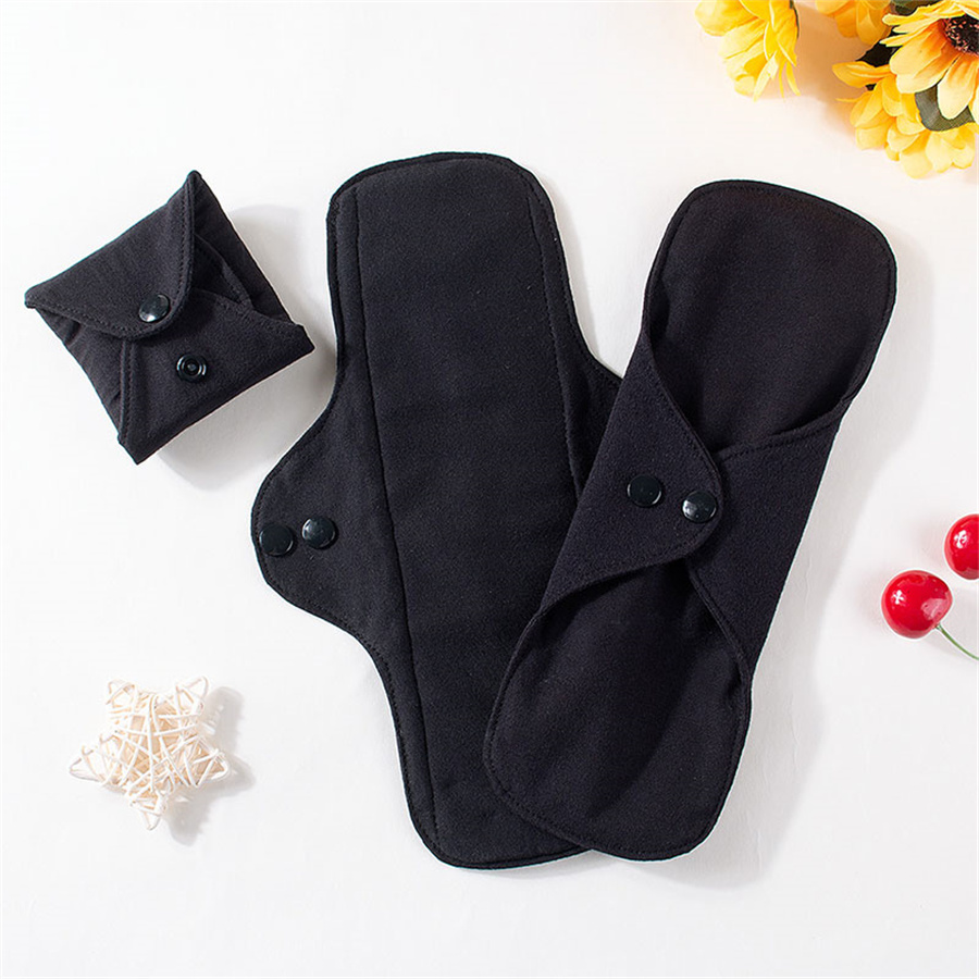 5Pcs Set Reusable Washable Bla - Cloth Pad Reusable recension och pris