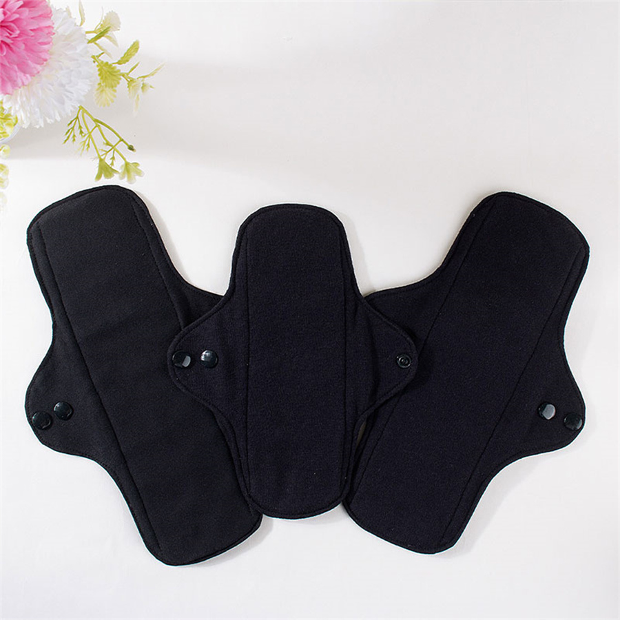 5Pcs Set Reusable Washable Bla - Cloth Pad Reusable recension och pris
